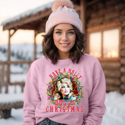 Holly Dolly Christmas Sweatshirt