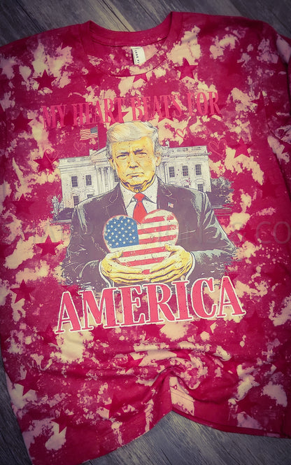 My heart beats for America Tee